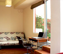 study area, sofa bed